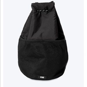 Pink drawstring back pack